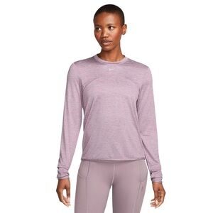Nike Dri-Fit Swift Element UV Women's Crewneck Running Top Size medium purple